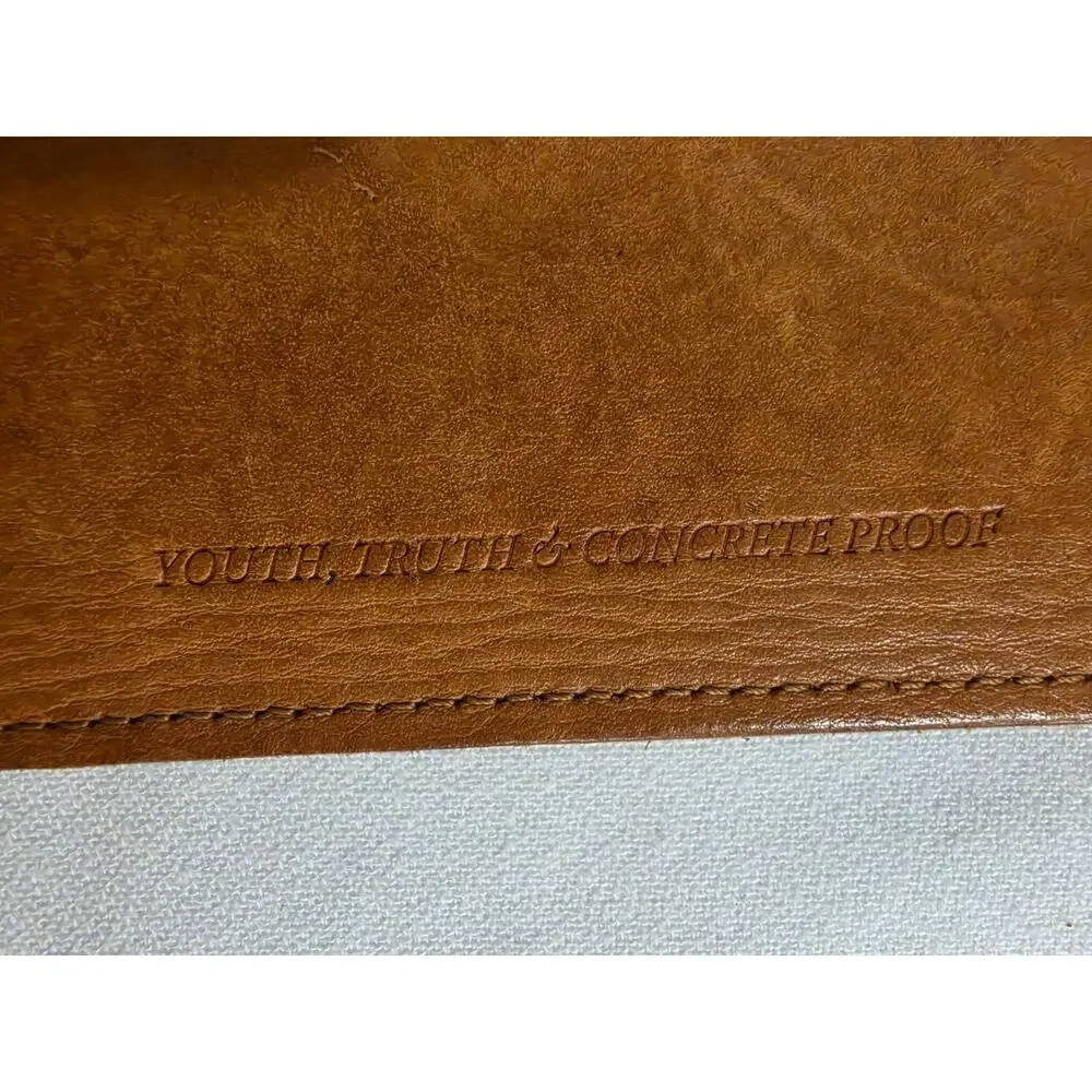 Nixon Edition Full Grain Leather iPad Case Sleeve Saddle Brown Vintage 2012